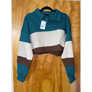 Forever 21 Colorblock French Terry Pullover